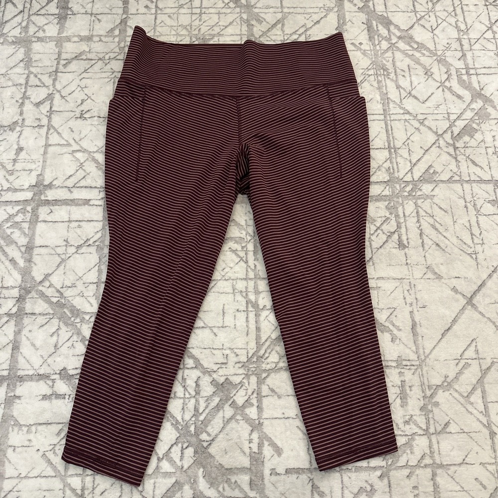 Athleta Salutation Stash Pocket‎ II Textured 7/8 Tight Leggings SIZE XL
